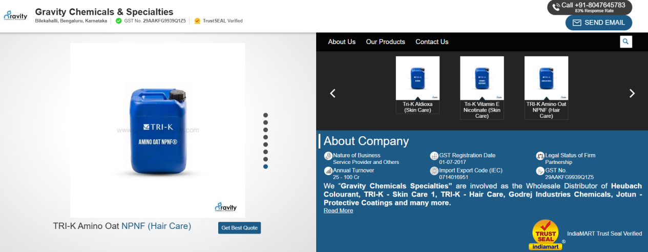 Gravity Chemicals & Specialties