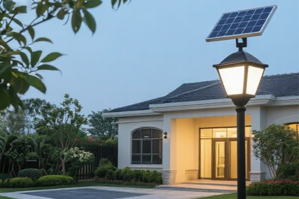 solar powered garden lamp