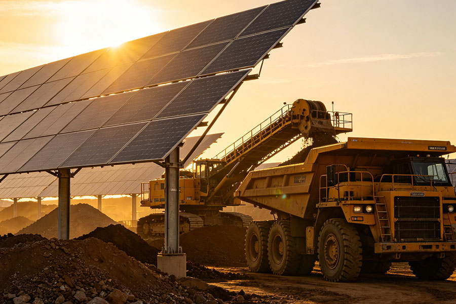 mining solar lighting