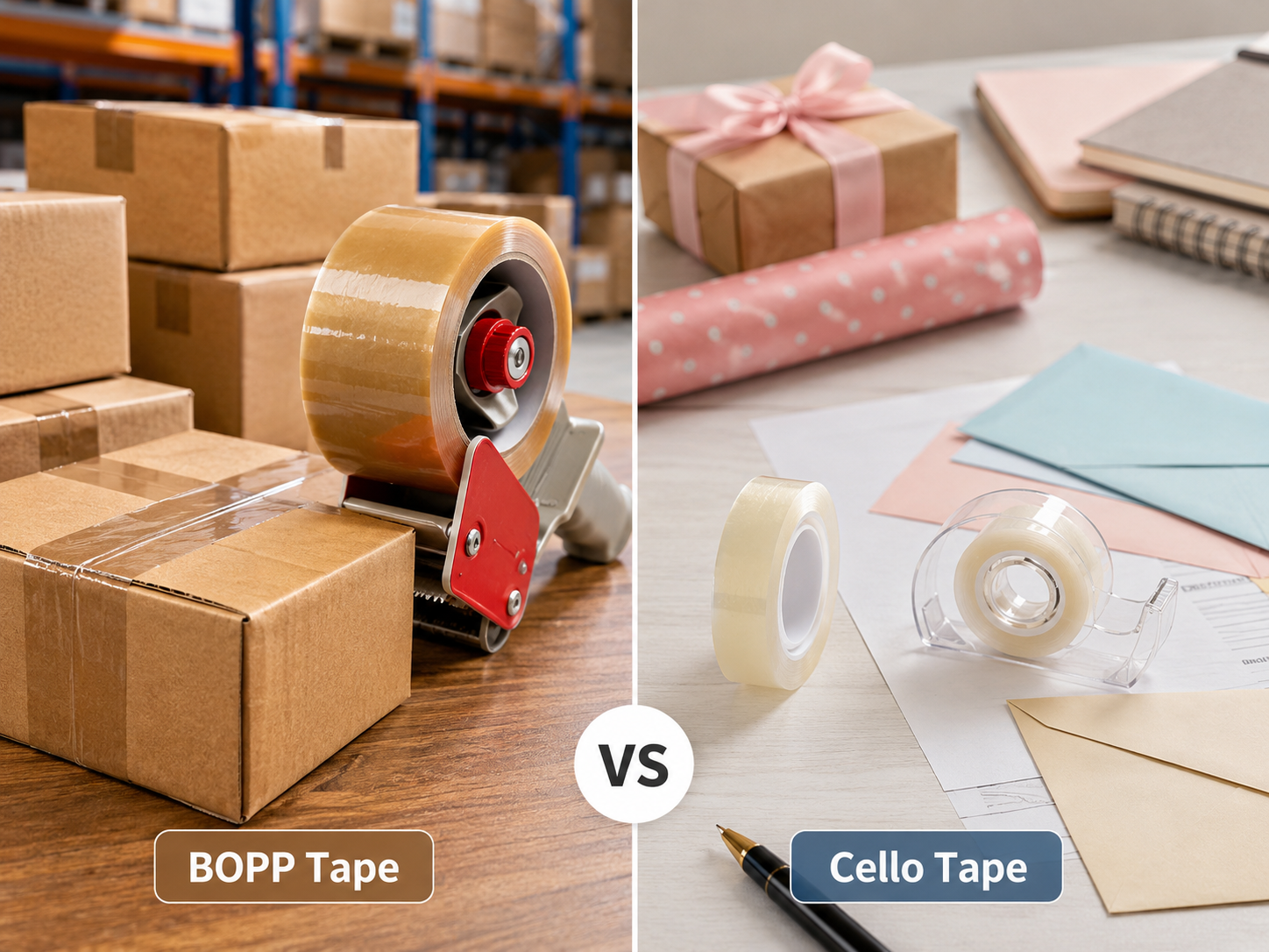 BOPP Tape vs Cello Tape