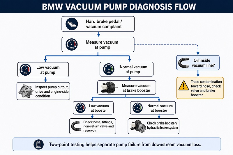 bmw vacuum pump diagnosis flow bmw vacuum pump diagnosis flow