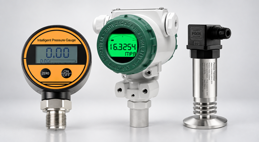 pressure gauge and pressure transmitter